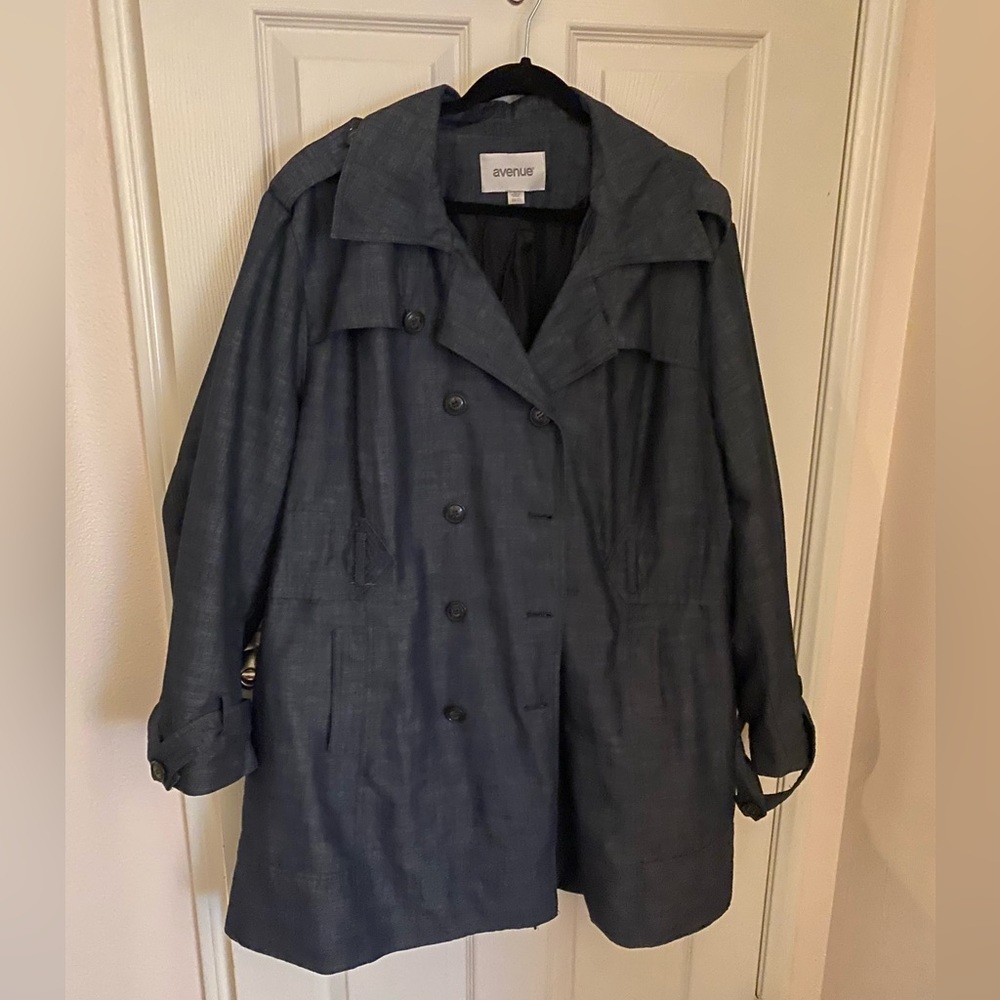 Denim peat coat